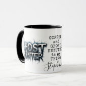 Mug Chasseur de fantômes Paranormal gothique foncé (Devant gauche)