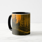 Mug Chasseur de paysage de nuit de campagne ou moisson (Devant gauche)