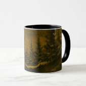 Mug Chasseur de paysage de nuit de campagne ou moisson (Devant droit)