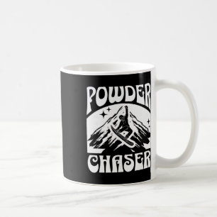 Mug Chasseur de poudre de snowboard Skieur de télésièg
