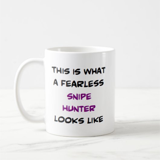 Mug chasseur de snipe, sans peur (Gauche)