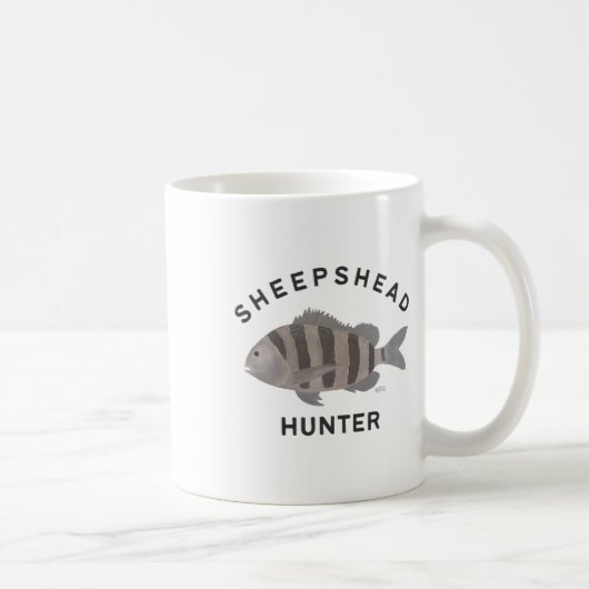 Mug Chasseur de tête de mouton pêche (Droite)