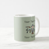 Mug Chasseur fait sur commande de vampire des textes (Devant droit)