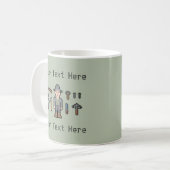 Mug Chasseur fait sur commande de vampire des textes (Devant gauche)