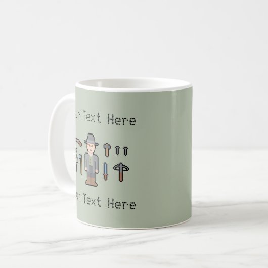 Mug Chasseur fait sur commande de vampire des textes (Devant gauche)