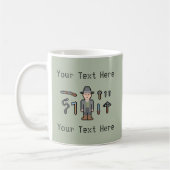 Mug Chasseur fait sur commande de vampire des textes (Gauche)