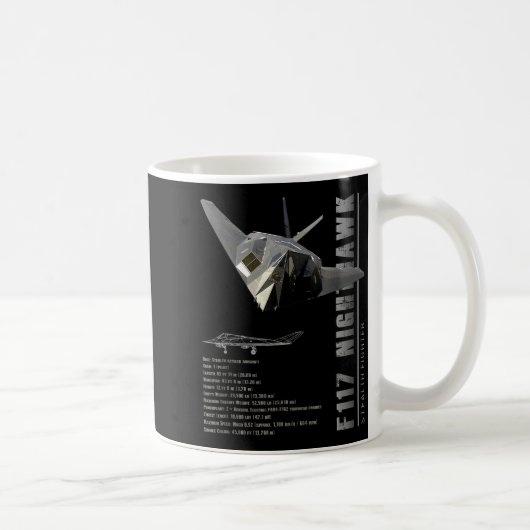 Mug Chasseur furtif F-117 Nighthawk-spec (Droite)