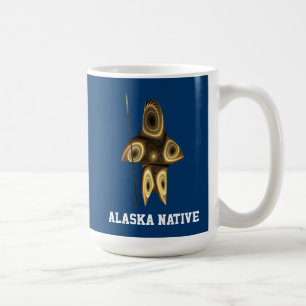 Mug Chasseur inuit fractal - Autochtone d'Alaska