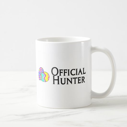Mug Chasseur officiel d'oeuf de pâques (Droite)