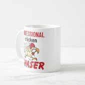 Mug Chasseur professionnel de poulet éleveur de poulet (Devant gauche)