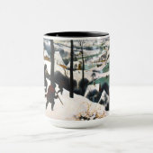 Mug Chasseurs dans le paysage de neige Pieter Bruegel (Centre)