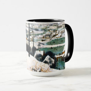 Mug Chasseurs dans le paysage de neige Pieter Bruegel