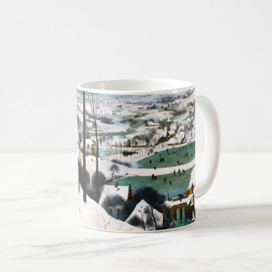 Mug Chasseurs dans le paysage de neige Pieter Bruegel (Devant droit)