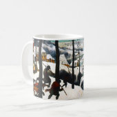 Mug Chasseurs dans le paysage de neige Pieter Bruegel (Devant gauche)