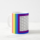 Mug CHÂSSIS DU DRAPEAU PLANIFIÉ + votre signe ou image (Devant gauche)