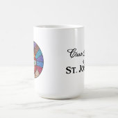 Mug Chaste Heart of St. Joseph : Version en verre tend (Centre)