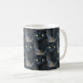Mug chat 621 chat noir (Devant droit)
