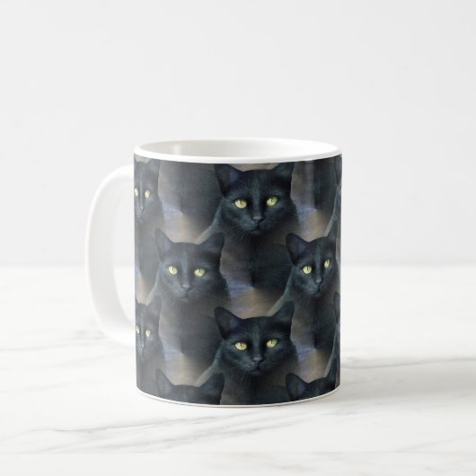 Mug chat 621 chat noir (Devant gauche)