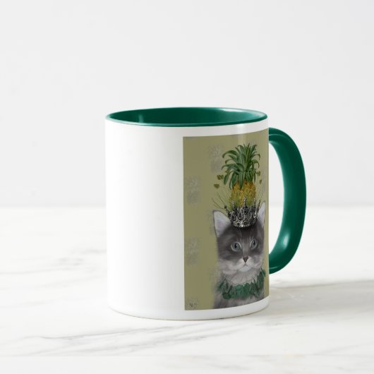 Mug Chat à ananas (Devant droit)