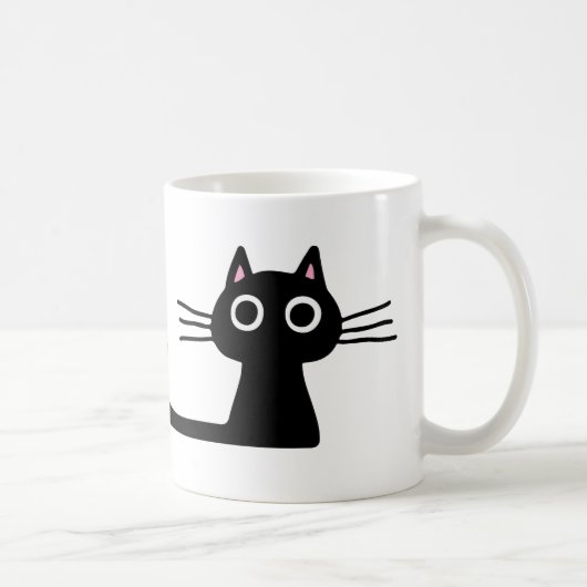 Mug Chat à Kitty Noir Quirky | Amoureux des chats cibl (Droite)