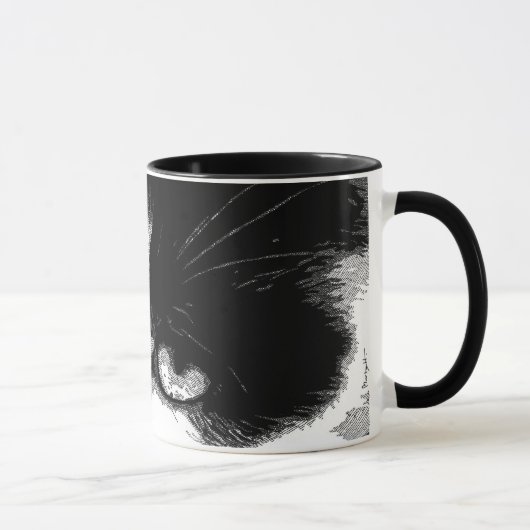 Mug Chat à l'encre (Droite)