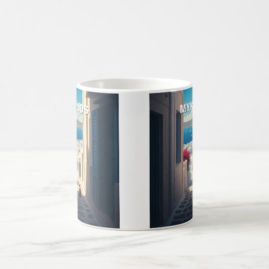 Mug Chat à Mykonos Grèce Cyclades Voyage (Centre)
