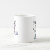 Mug Chat à sorcière volante mignonne | Temps de vol (Centre)