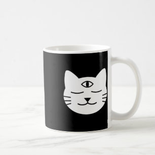 Mug Chat à trois yeux troisième œil chakra Yoki mascot