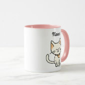 Mug Chat Adorable Personnalisé (Devant droit)