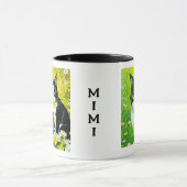 Mug Chat adorable personnalisé dans un champ de margue (Centre)