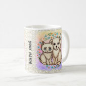 Mug Chat aime chien (Devant droit)