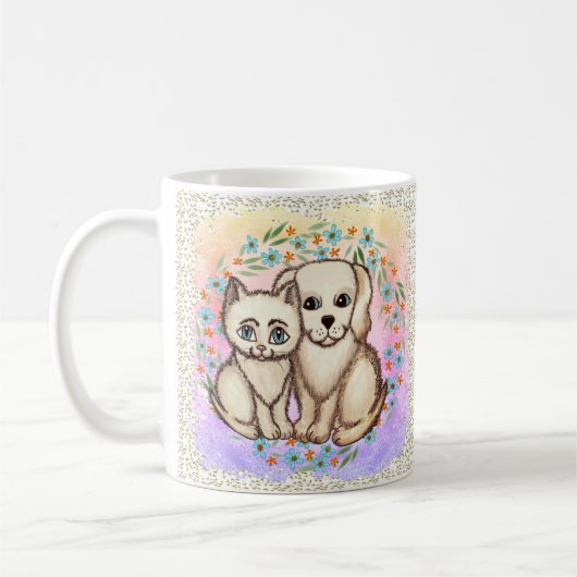 Mug Chat aime chien (Gauche)