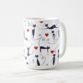 Mug Chat aime monde (Devant droit)