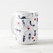 Mug Chat aime monde (Devant gauche)