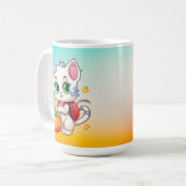 Mug Chat allant à l'école - École de chat-85241 (Devant gauche)