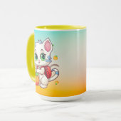 Mug Chat allant à l'école - École des chats-85241 (Devant gauche)