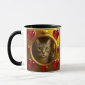 Mug chat amour doré (Gauche)