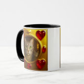 Mug chat amour doré (Devant gauche)