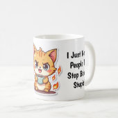 Mug Chat Angry Drôle  (Devant droit)