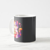 Mug Chat Anime Mangeant Des Nouilles Ramen Avec Des Cœ (Devant gauche)