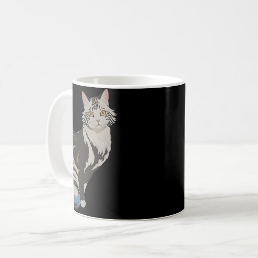 Mug Chat Anime Style mignonne (Devant gauche)
