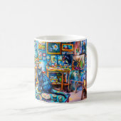 Mug Chat assis dans l'atelier du peintre (Devant droit)