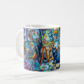 Mug Chat assis dans l'atelier du peintre (Devant gauche)