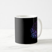 Mug Chat Assis Sur Crescent Lune Fleurs Étoiles Femmes (Devant droit)