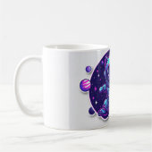 Mug Chat Astronaute Cosmique – Café Explorateur de l'E (Gauche)