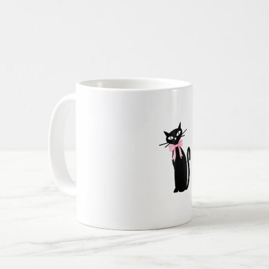 Mug Chat Atomique avec chatte rose Chatte Fille Nettoy (Devant gauche)