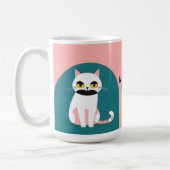 Mug Chat aux couleurs vives et à l'expression joyeuse (Gauche)