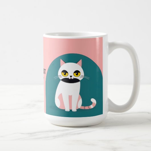 Mug Chat aux couleurs vives et à l'expression joyeuse (Droite)