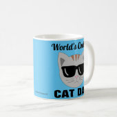 Mug Chat aux lunettes de soleil CAT les plus froides d (Devant droit)