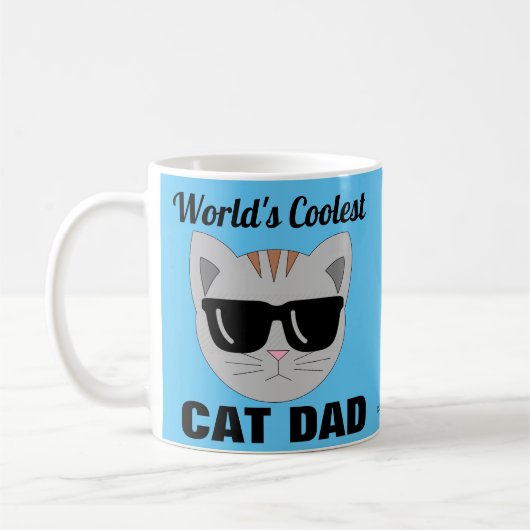 Mug Chat aux lunettes de soleil CAT les plus froides d (Gauche)